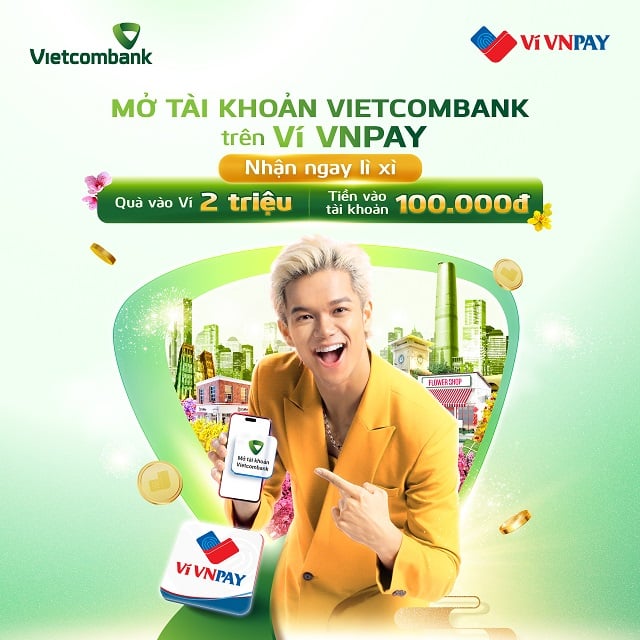 Mở tài khoản Vietcombank trên ví VNPAY Nhận bộ quà tặng trị giá 2 1