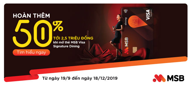 Ra mắt thẻ tín dụng MSB Visa Signature Dining với trải nghiệm ẩm thực ...