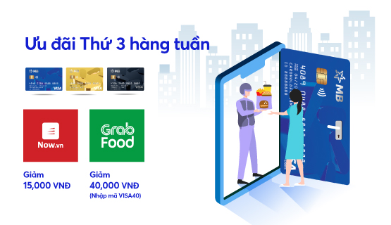 Ưu đãi thứ 3 hàng tuần khi thanh toán GrabFood và Now.vn