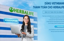 Thành viên Herbalife đã có thể thanh toán trực tiếp qua VietinBank