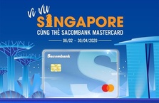 Chủ thẻ Sacombank Mastercard được tặng chuyến du lịch Singapore