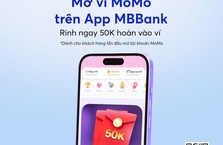 Mở tài khoản MoMo trên app MBBank nhanh tiện, nhận ngay Thẻ quà 50.000đ
