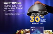 Giảm ngay 30% tại Golden Gate cho chủ thẻ tín dụng BIDV