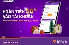 Hoàn tiền ngay 50% khi nạp tiền điện thoại trên APP TPBank!