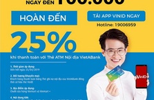 TẶNG 100.000 ĐỒNG CHO CHỦ THẺ VIETABANK KHI MUA HÀNG TẠI VINMART
