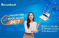 Chuyển tiền ra nước ngoài qua Sacombank internet banking với mức phí cạnh tranh