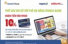 Thứ 6 vui vẻ với Thẻ Đa năng DongA Bank tại website adayroi.com