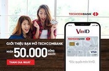 Nhận hoàn tiền 50.000 VND khi thanh toán lần đầu trên ứng dụng Techcombank Mobile