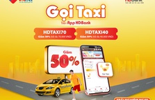 App HDBank ra mắt tính năng “Gọi Taxi”, khách hàng nhận ưu đãi 50%