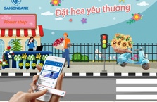 Trải nghiệm chức năng đặt hoa trên ứng dụng SaiGonBank Smart Banking