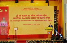 Vietcombank  tài trợ 5 tỷ đồng vì sự nghiệp giáo dục cho trường Đại học Kinh tế Quốc dân
