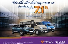 TPBank tài trợ cho khách hàng cá nhân vay mua xe với lãi suất ưu đãi 7.1%/năm
