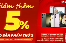 Giảm Thêm 5% Cho Điện Thoại Hoặc Máy Tính Bảng Samsung