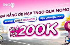 Chào mừng TNGo có mặt tại Đà Nẵng: MoMo tặng combo 200.000Đ khi nạp TNGo!