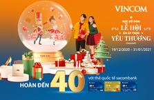 Nhiều ưu đãi cho chủ thẻ quốc tế Sacombank vào Giáng Sinh và Năm Mới