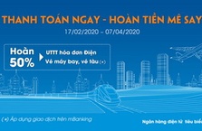 THANH TOÁN NGAY – HOÀN TIỀN MÊ SAY CÙNG SACOMBANK