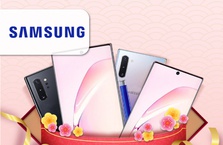 Giảm 25% và hoàn thêm 1.000.000 VND khi mua Samsung Note 10 hoặc Samsung Note 10 Plus tại www.sshop.vn/sacombank