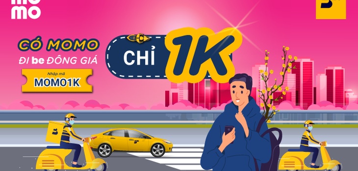 Đi be đồng giá 1.000đ - Dành riêng cho người dùng Ví MoMo