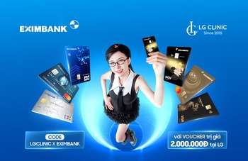 Tặng Voucher 2.000.000 VNĐ áp dụng cho tất cả dịch vụ tại LG Clinic khi thanh toán qua Thẻ Eximbank