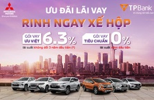 Mua xe Mitsubishi với lãi suất 0%/năm từ TPBank