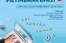 VietinBank miễn nhiều loại phí sử dụng ngân hàng điện tử