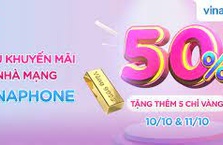 Vinaphone “chơi lớn” khuyến mãi 50%, MoMo tặng thêm 5 chỉ vàng