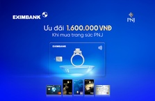 Ưu đãi 1.600.000 VNĐ tại PNJ dành cho thẻ Eximbank