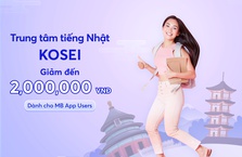 [MB x KOSEI] Giảm đến 2,000,000 VNĐ khóa học tiếng Nhật