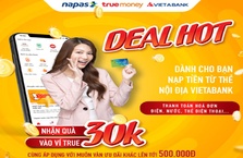Chủ thẻ nội địa VietABank nhận ưu đãi trên Ví TrueMoney