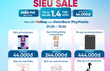 Siêu ưu đãi lên đến 1,4 triệu đồng tại Mua sắm VnShop trên VietinBank iPay Mobile