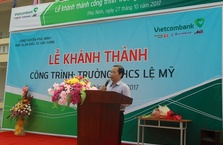 VIETCOMBANK TÀI TRỢ XÂY DỰNG TRƯỜNG HỌC TẠI PHÚ THỌ