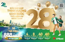 VPBank khuyến mãi “Đón sinh nhật Thịnh Vượng - Sánh bước triệu niềm vui”