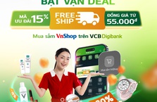 BẬT VẠN DEAL – bùng nổ ưu đãi tính năng Mua sắm VnShop trên VCB Digibank