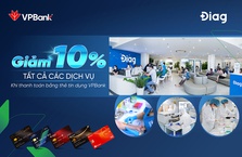 DIAG: Giảm 10% cho chủ thẻ tín dụng VPBank
