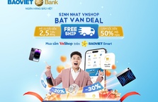 BAOVIET Smart tặng mã ưu đãi khủng khi mua sắm VnShop