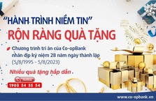 Co-opBank ưu đãi khách hàng trong chương trình "Hành trình niềm tin"