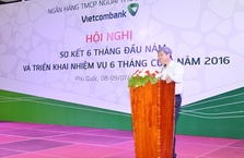 Vietcombank tổ chức Hội nghị triển khai kế hoạch kinh doanh 6 tháng cuối năm 2016