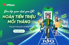 Đua "TOP" giao dịch qua QR - Hoàn tiền triệu mỗi tháng