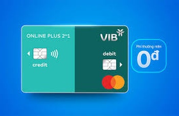 Miễn phí thường niên năm tiếp theo dành cho Thẻ tín dụng VIB