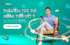 Đăng ký mở thấu chi nhận tới 150.000đ về ví
