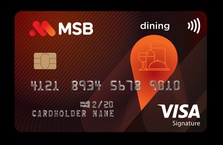MSB ra mắt thẻ tín dụng hoàn tiền cao trong lĩnh vực ẩm thực