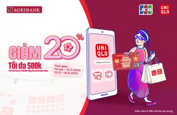 Tận hưởng ưu đãi hoàn tiền hấp dẫn khi mua sắm cùng thẻ Agribank JCB tại UNIQLO