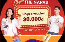 CHẠM THẺ NAPAS NHẬN E-VOUCHER 30.000 VND