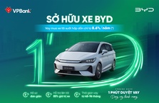 Sở hữu ô tô BYD trong 1 phút cùng VPBank – Lãi suất chỉ từ 8.6%/năm