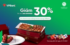 San Fu Lou: Giảm 30% khi thanh toán bằng chủ thẻ tín dụng VPBank