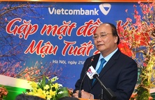 THỦ TƯỚNG CHÍNH PHỦ CHÚC TẾT TẠI VIETCOMBANK NHÂN DỊP ĐẦU XUÂN MẬU TUẤT 2018