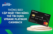 VPBank điều chỉnh chính sách ưu đãi của thẻ VPBank Platinum Cashback Mastercard