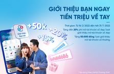Nhận tiền thưởng không giới hạn từ “Giới thiệu bạn ngay - Tiền triệu về tay” của VietinBank