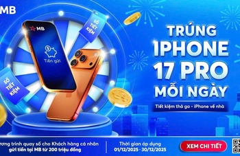 Tiết kiệm thả ga, trúng iPhone 17 Pro mỗi ngày cùng MB