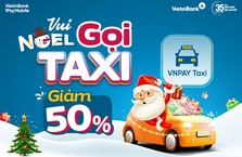 Đi 2 tặng 7, ưu đãi tới 50% cho dịch vụ VNPAY Taxi